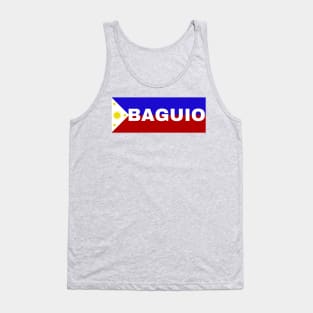 Baguio City in Philippines Flag Tank Top